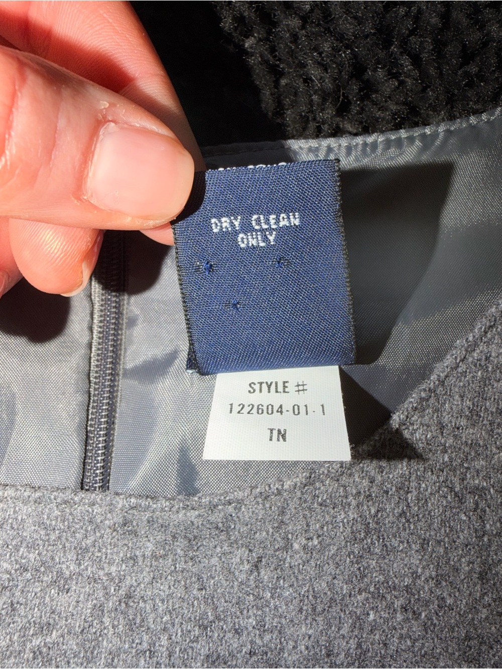 GAP Gray Wool Blend Sheath Dress Size 10 Lined Work Holiday Career Winter - Picture 6 of 11